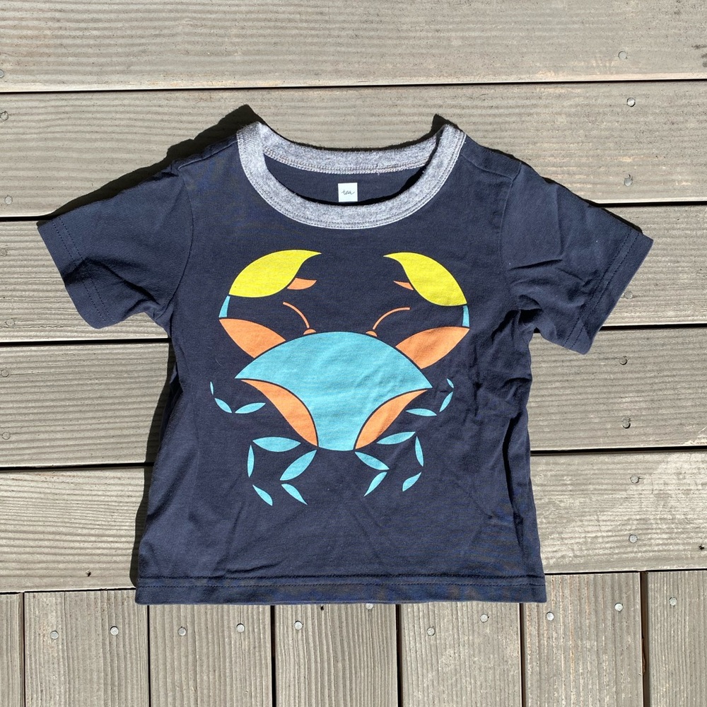 Tea Collection Graphic Tee - Crab (12-18 Months)